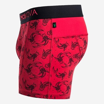 BOXER MOSKOVA POLYAMIDE VERMELHO/PRETO