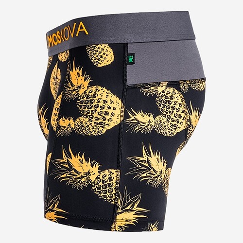 BOXER MOSKOVA POLYAMIDE PR/AMARELO