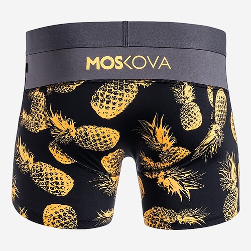 BOXER MOSKOVA POLYAMIDE PR/AMARELO