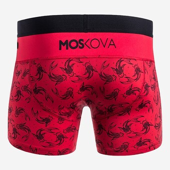 BOXER MOSKOVA POLYAMIDE VERMELHO/PRETO