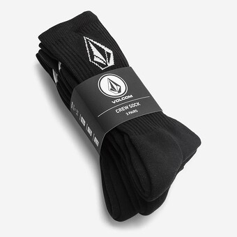 PACK MEIAS VOLCOM FULL STONE PRETO