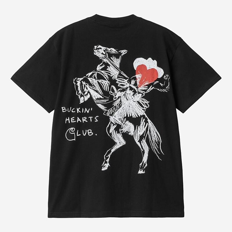 T-SHIRT CARHARTT WIP PEPE B.H.C PRETO