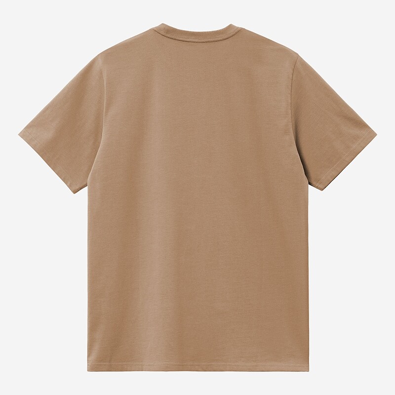 T-SHIRT CARHARTT CHASE  CASTANHO CLARO