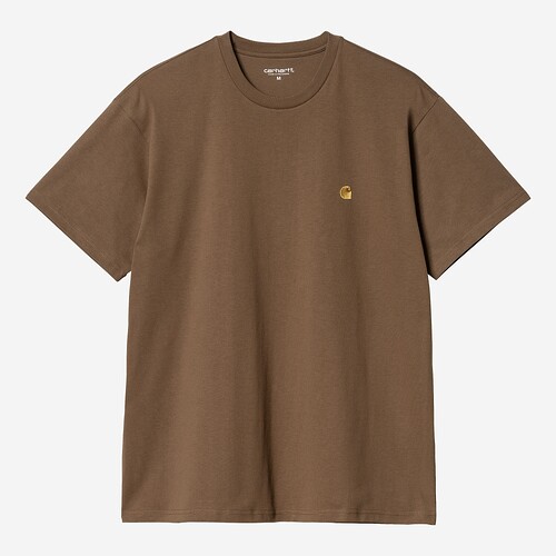 T-SHIRT CARHARTT CHASE  CASTANHO
