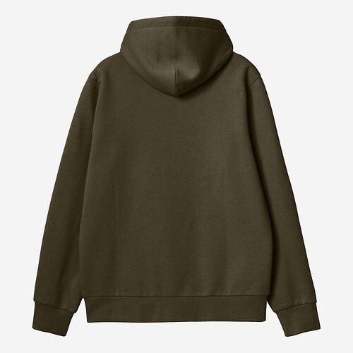SWEAT CARHARTT HOODED SCRIPT EMBROIDERY  VERDE ESCURO