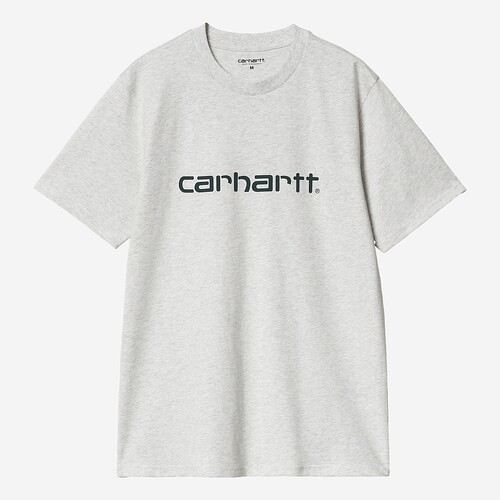 T-SHIRT CARHARTT SCRIPT  CINZA/AZUL