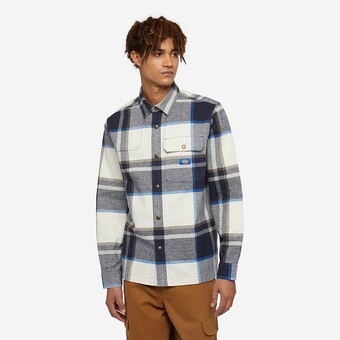 CAMISA DICKIES NIMMONS  AZUL/BRANCO