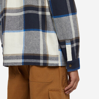 CAMISA DICKIES NIMMONS  AZUL/BRANCO