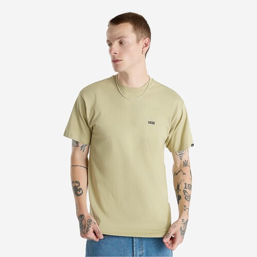 T-SHIRT VANS LEFT CHEST LOGO VERDE CLARO
