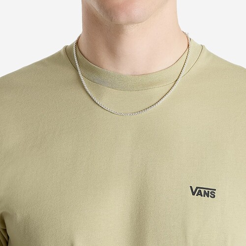 T-SHIRT VANS LEFT CHEST LOGO VERDE CLARO