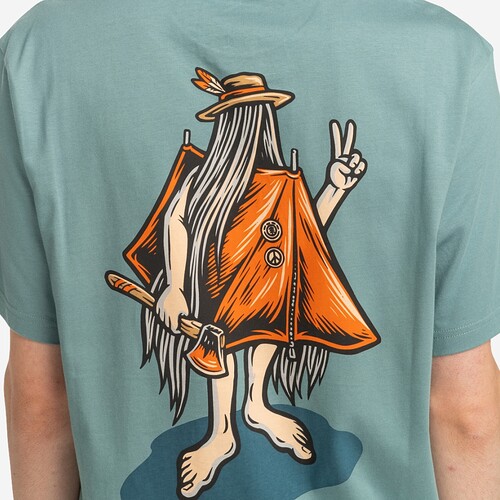 T-SHIRT ELEMENT HAPPY CAMPER AZUL CLARO