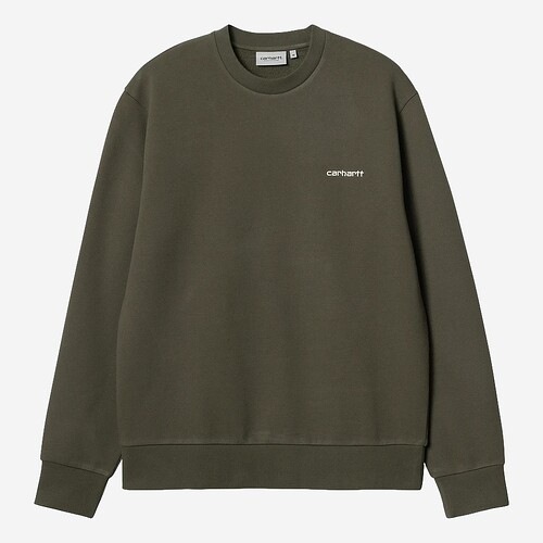 SWEAT CARHARTT SCRIPT EMBROIDERY  VERDE ESCURO