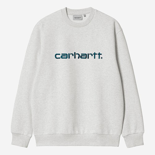 SWEAT CARHARTT SWEAT CREW  CINZA/AZUL