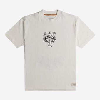 T-SHIRT RVCA INVISBLE MAN  BRANCO