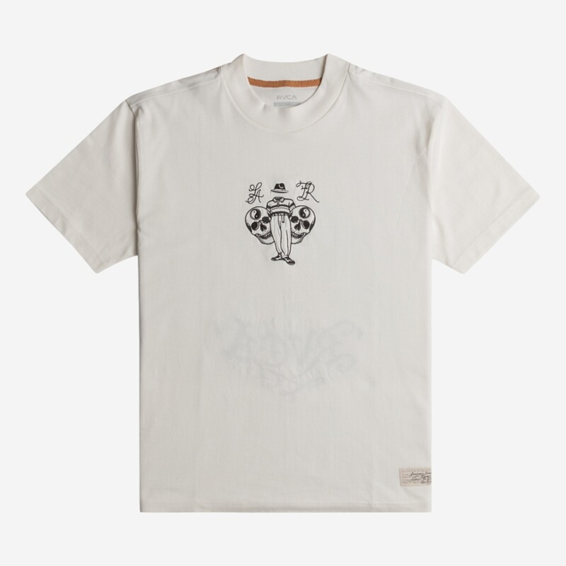 T-SHIRT RVCA INVISBLE MAN  BRANCO