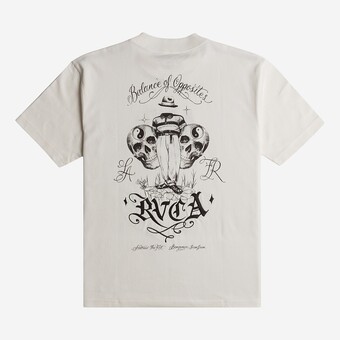 T-SHIRT RVCA INVISBLE MAN  BRANCO