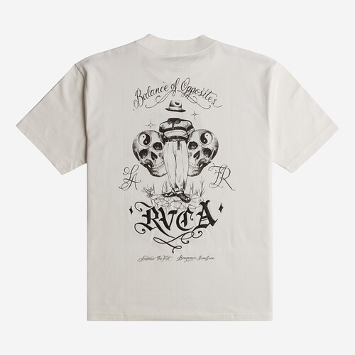 T-SHIRT RVCA INVISBLE MAN  BRANCO