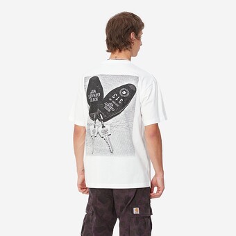 T-SHIRT CARHARTT WIP HOTEL KEYS BRANCO