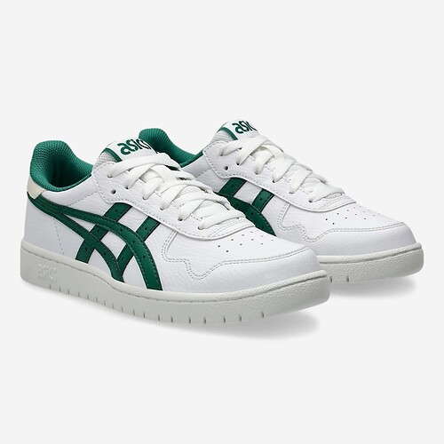 TENIS ASICS JAPAN S JR  BR/VERDE ESCURO