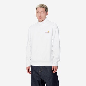 SWEAT CARHARTT WIP AMERICAN SCRIPT BRANCO
