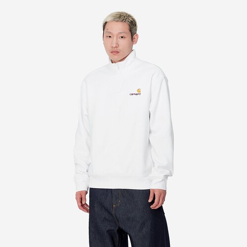SWEAT CARHARTT WIP AMERICAN SCRIPT BRANCO