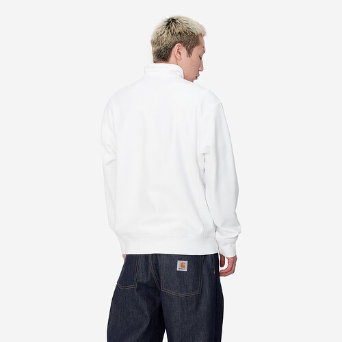 SWEAT CARHARTT WIP AMERICAN SCRIPT BRANCO
