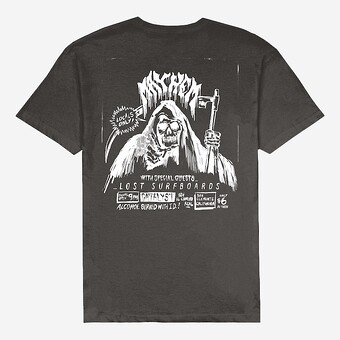 T-SHIRT LOST FLYER VINTAGE PRETO