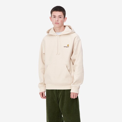 SWEAT CARHARTT AMERICAN SCRIPT  BEGE ESCURO