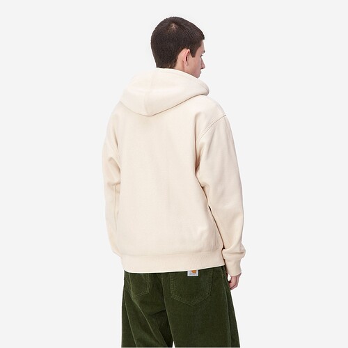 SWEAT CARHARTT AMERICAN SCRIPT  BEGE ESCURO