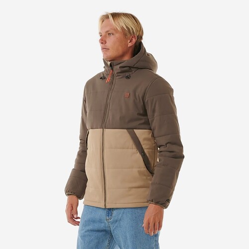 CASACO RIP CURL ANTI SERIES CASTANHO/BEGE
