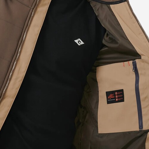 CASACO RIP CURL ANTI SERIES CASTANHO/BEGE