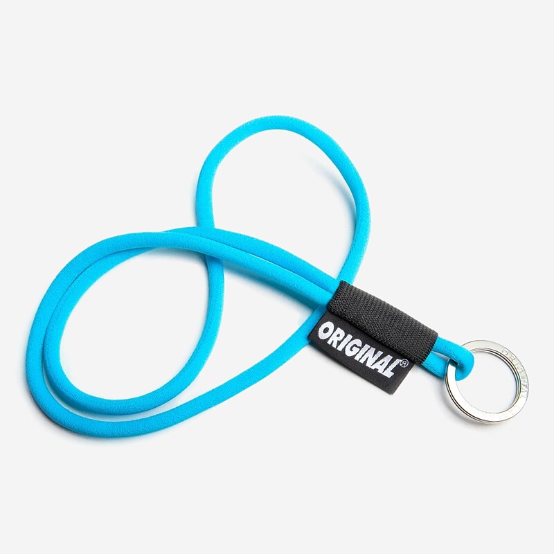 PORTA CHAVES LANYARD TUBE LONG  AZUL CLARO