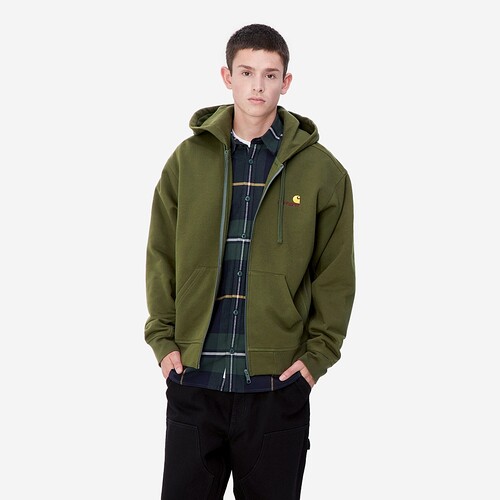 CASACO CARHARTT WIP AMERICAN SCRIPT VERDE