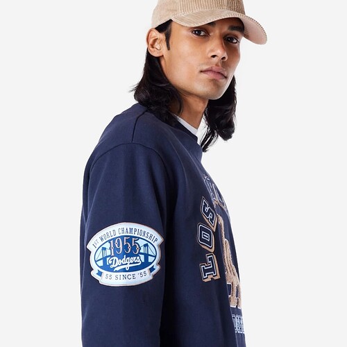 SWEAT NEW ERA WORLD SERIES CREW AZUL ESCURO