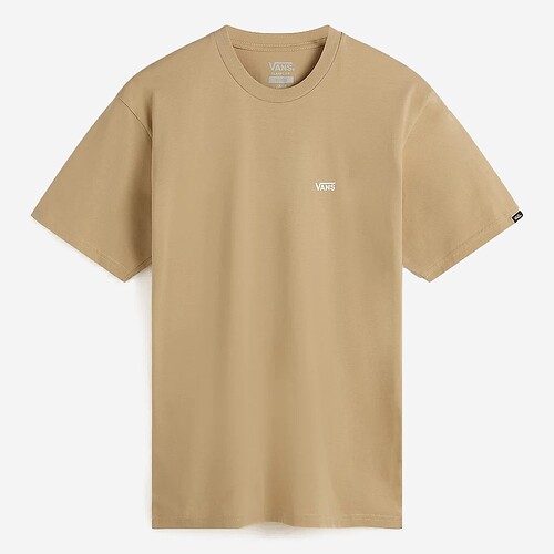 T-SHIRT VANS LEFT CHEST LOGO BEGE