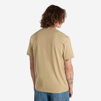 T-SHIRT VANS LEFT CHEST LOGO BEGE