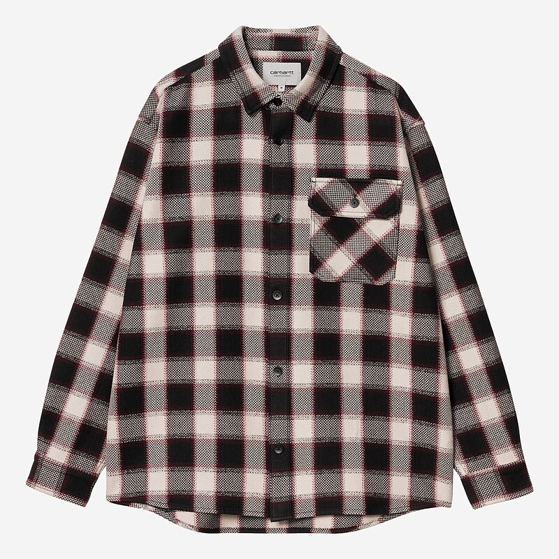 CAMISA CARHARTT WIP WITTEN PR/BRANCO