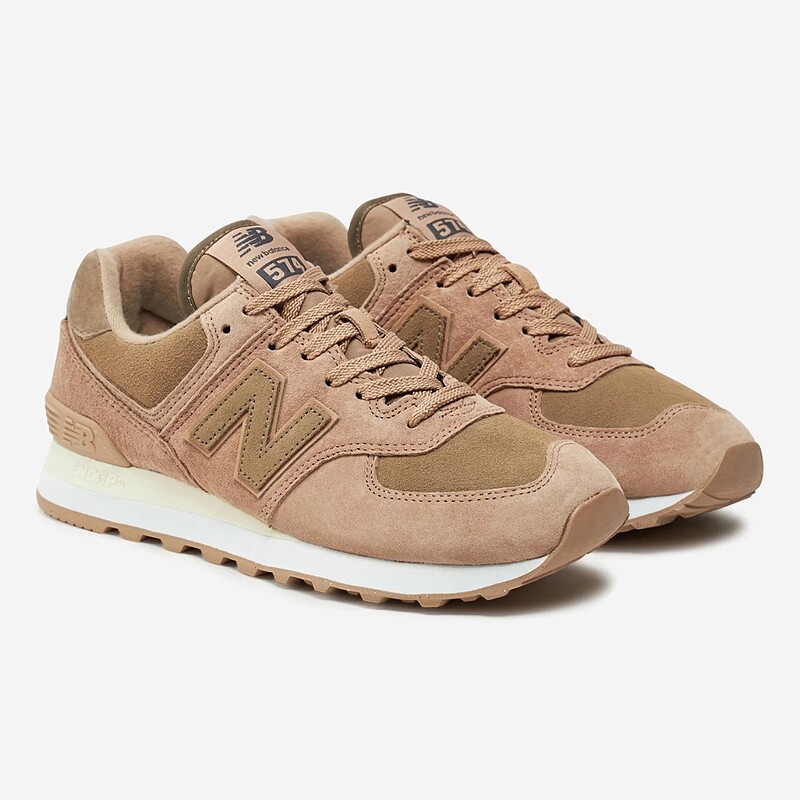 TENIS NEW BALANCE 574 BEGE ESCURO