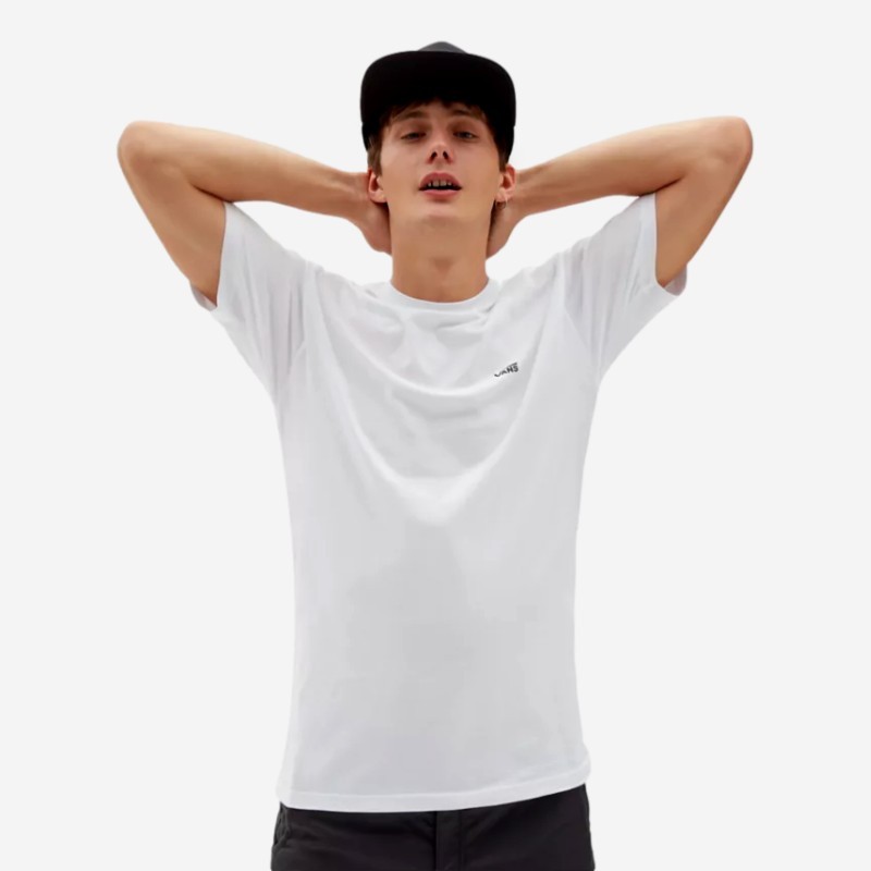 T-SHIRT VANS LEFT CHEST LOGO BRANCO