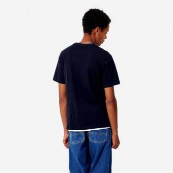 T-SHIRT CARHARTT WIP POCKET AZUL ESCURO