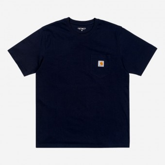 T-SHIRT CARHARTT WIP POCKET AZUL ESCURO