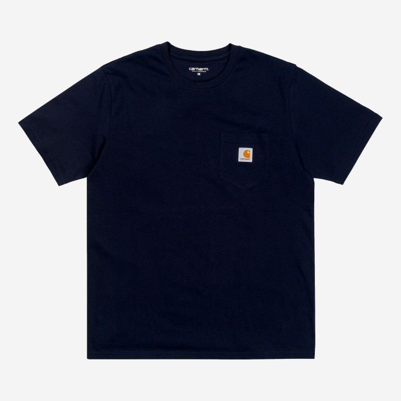 T-SHIRT CARHARTT WIP POCKET AZUL ESCURO
