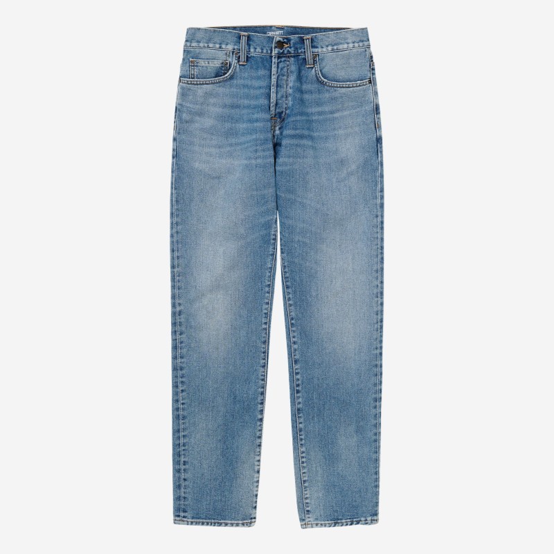 CALÇAS CARHARTT WIP KLONDIKE 100% ORGANIC AZUL CLARO