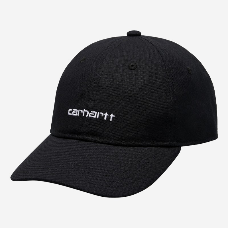 CAP CARHARTT WIP CANVAS SCRIPT PRETO