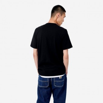 T-SHIRT CARHARTT WIP SCRIPT PRETO