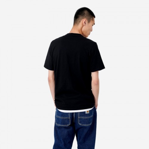 T-SHIRT CARHARTT WIP SCRIPT PRETO