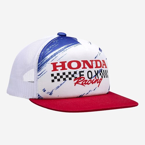 CAP FOX HONDA J - BR/VERMELHO