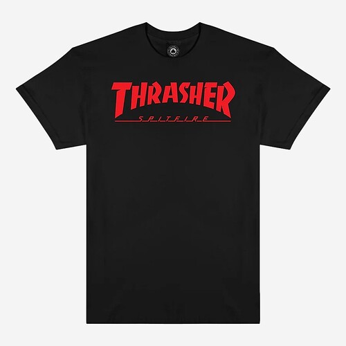 T-SHIRT THRASHER X SPITFIRE...