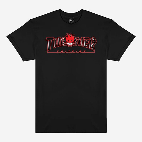 T-SHIRT THRASHER X SPITFIRE...