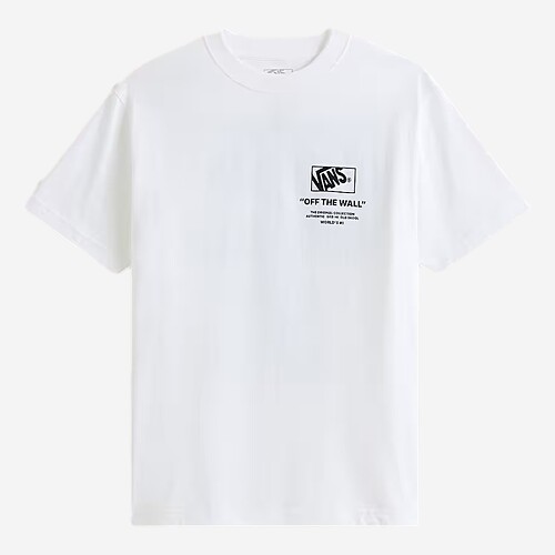 T-SHIRT VANS STACKED - BRANCO